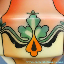 Load image into Gallery viewer, Early 20th Century Continental ART NOUVEAU / JUGENDSTIL Glass Hanging Light with Brass Fittings
