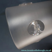 Load image into Gallery viewer, Small SINGLE Copperised ART NOUVEAU Pendant Light with Frosted Glass Shade


