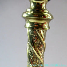 Load image into Gallery viewer, 1920s Antique Vintage Desk or Brass Table Lamp with Clear Glass Shade

