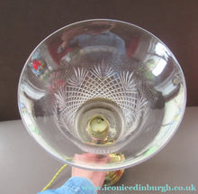 Load image into Gallery viewer, 1920s Antique Vintage Desk or Brass Table Lamp with Clear Glass Shade
