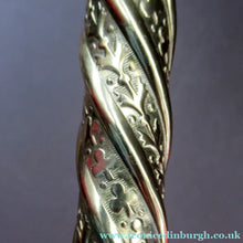 Load image into Gallery viewer, 1920s Antique Vintage Desk or Brass Table Lamp with Clear Glass Shade
