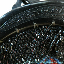Load image into Gallery viewer, Antique Edwardian Glass Micro Bead Evening Bag with Celluloid Clasp
