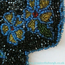 Load image into Gallery viewer, Antique Edwardian Glass Micro Bead Evening Bag with Celluloid Clasp
