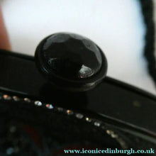 Load image into Gallery viewer, Antique Edwardian Glass Micro Bead Evening Bag with Celluloid Clasp
