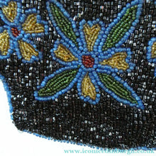 Load image into Gallery viewer, Antique Edwardian Glass Micro Bead Evening Bag with Celluloid Clasp
