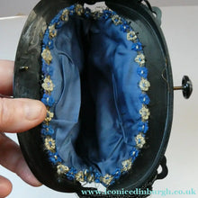 Load image into Gallery viewer, Antique Edwardian Glass Micro Bead Evening Bag with Celluloid Clasp
