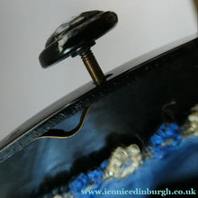 Load image into Gallery viewer, Antique Edwardian Glass Micro Bead Evening Bag with Celluloid Clasp

