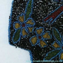 Load image into Gallery viewer, Antique Edwardian Glass Micro Bead Evening Bag with Celluloid Clasp

