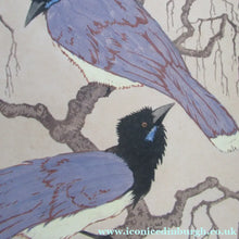 Load image into Gallery viewer, 1920s Art Deco Colour Woodcut by Martin Erich Philipp. Crows Ravens
