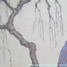 Load image into Gallery viewer, 1920s Art Deco Colour Woodcut by Martin Erich Philipp. Crows Ravens

