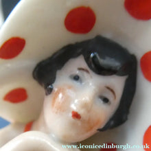 Load image into Gallery viewer, ORIGINAL 1920s German "Bathing Beauty" Porcelain Art Deco Miniature Figurine
