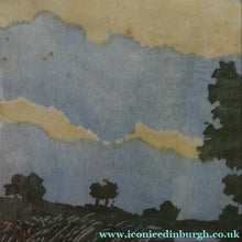 Load image into Gallery viewer, 1920s German Woodcut. Poplar Trees on a Riverbank by L.E.M. GERHARDT. Signed in Pencil
