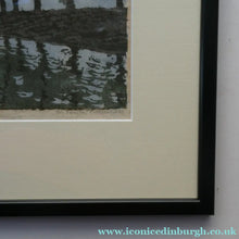 Load image into Gallery viewer, 1920s German Woodcut. Poplar Trees on a Riverbank by L.E.M. GERHARDT. Signed in Pencil
