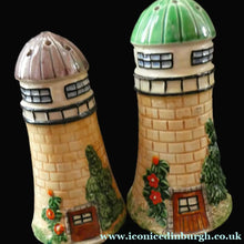Load image into Gallery viewer, 1920s Maruhon Japanese Ceramics Pair of Lighthouses in Form of Lighthouses
