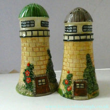 Load image into Gallery viewer, 1920s Maruhon Japanese Ceramics Pair of Lighthouses in Form of Lighthouses

