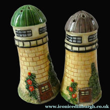Load image into Gallery viewer, 1920s Maruhon Japanese Ceramics Pair of Lighthouses in Form of Lighthouses
