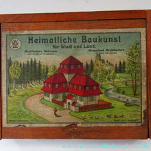Load image into Gallery viewer, 1920s German Wooden Building Blocks Side in Wooden Box
