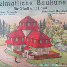 Load image into Gallery viewer, 1920s German Wooden Building Blocks Side in Wooden Box
