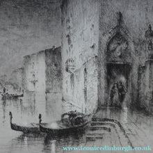 Load image into Gallery viewer, 1920s Original Etching by Sydney Mackenzie Litten (1887 - 1949). The Betrothal, Venice
