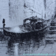 Load image into Gallery viewer, 1920s Original Etching by Sydney Mackenzie Litten (1887 - 1949). The Betrothal, Venice
