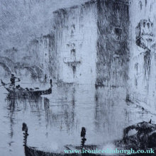 Load image into Gallery viewer, 1920s Original Etching by Sydney Mackenzie Litten (1887 - 1949). The Betrothal, Venice
