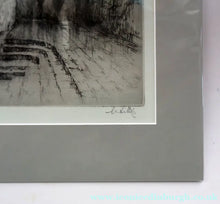 Load image into Gallery viewer, 1920s Original Etching by Sydney Mackenzie Litten (1887 - 1949). The Betrothal Venice - British Prints
