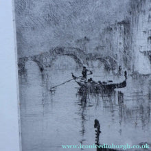 Load image into Gallery viewer, 1920s Original Etching by Sydney Mackenzie Litten (1887 - 1949). The Betrothal, Venice
