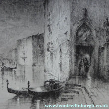 Load image into Gallery viewer, 1920s Original Etching by Sydney Mackenzie Litten (1887 - 1949). The Betrothal, Venice

