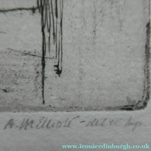 Load image into Gallery viewer, 1920s Original Pencil Signed Limited Edition Etching "Thames Barges" by Aileen Mary Elliott

