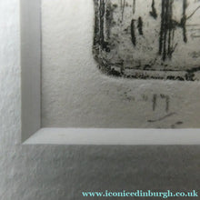 Load image into Gallery viewer, 1920s Original Pencil Signed Limited Edition Etching "Thames Barges" by Aileen Mary Elliott
