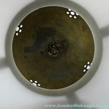 Load image into Gallery viewer, 1920s Antique Hanging Hall or Porch Lantern. Brass and Glass in the Gothic Style
