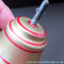 Load image into Gallery viewer, ANTIQUE 1920s German Tin Plate Pair of Spinning Tops. Complete in Original Box
