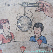 Load image into Gallery viewer, ANTIQUE 1920s German Tin Plate Pair of Spinning Tops. Complete in Original Box
