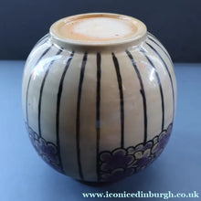 Load image into Gallery viewer, 1920s ROYAL DOULTON Art Nouveau Globular Stoneware Vase Designed by Annie Lyons
