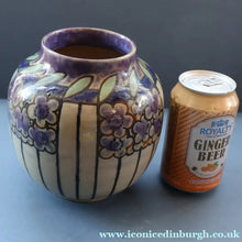 Load image into Gallery viewer, 1920s ROYAL DOULTON Art Nouveau Globular Stoneware Vase Designed by Annie Lyons
