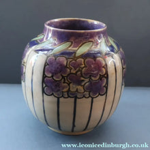 Load image into Gallery viewer, 1920s ROYAL DOULTON Art Nouveau Globular Stoneware Vase Designed by Annie Lyons

