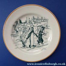 Load image into Gallery viewer, 1920s Royal Doulton Daily Mirror Pip, Squeak &amp; Wilfred Side Plate. 6 1/2 inches diameter. EXTREMELY RARE
