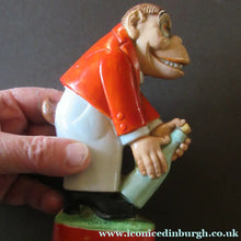 Load image into Gallery viewer, 1920s SCHAFER &amp; VATER Nipper Flask or Bottle in the Form of a Comical Monkey Opening a Bottle
