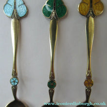 Load image into Gallery viewer, Set of Six Norwegian Silver Gilt Demitasse or Espresso Spoons
