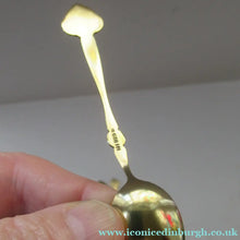 Load image into Gallery viewer, Set of Six Norwegian Silver Gilt Demitasse or Espresso Spoons
