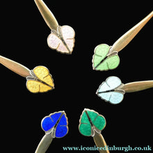 Load image into Gallery viewer, Set of Six NORWEGIAN Silver Gilt &amp; Enamel BUTTERFLY Demitasse Spoons. Designed by Nils Hansen

