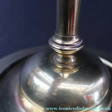 Load image into Gallery viewer, Stylish Early 20th Century Brass Table Lamp with White Glass Shade with Frilled Edge. REWIRED
