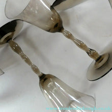 Load image into Gallery viewer, Set of Six Old Hand Blown Liqueur Glass. Possibly Powell for Whitefriars
