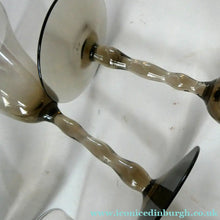 Load image into Gallery viewer, Set of Six Old Hand Blown Liqueur Glass. Possibly Powell for Whitefriars
