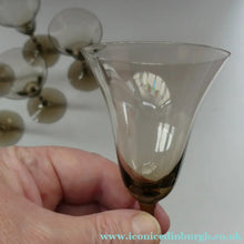 Load image into Gallery viewer, Set of Six Old Hand Blown Liqueur Glass. Possibly Powell for Whitefriars
