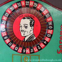 Load image into Gallery viewer, 1920s Vintage Tin Shaped as a Roulette Table - with original separate spinner
