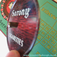 Load image into Gallery viewer, 1920s Vintage Tin Shaped as a Roulette Table - with original separate spinner
