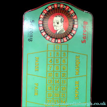 Load image into Gallery viewer, 1920s Vintage Tin Shaped as a Roulette Table - with original separate spinner
