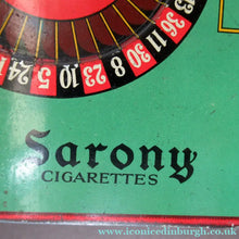 Load image into Gallery viewer, 1920s Vintage Tin Shaped as a Roulette Table - with original separate spinner
