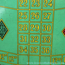Load image into Gallery viewer, 1920s Vintage Tin Shaped as a Roulette Table - with original separate spinner
